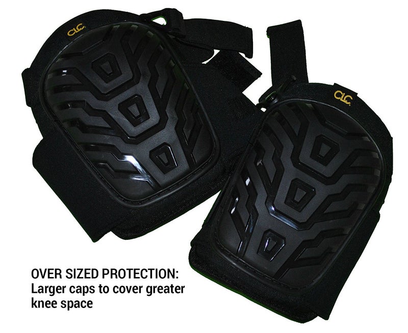 Custom Leathercraft CLC Custom Leathercraft 345 Professional Kneepads, Supportive Gel Cushion, Breathable Neoprene Straps, Over Sized Caps for More Coverage, Ideal for Gardening, Flooring, Cleaning and Construction , Black - Image 4